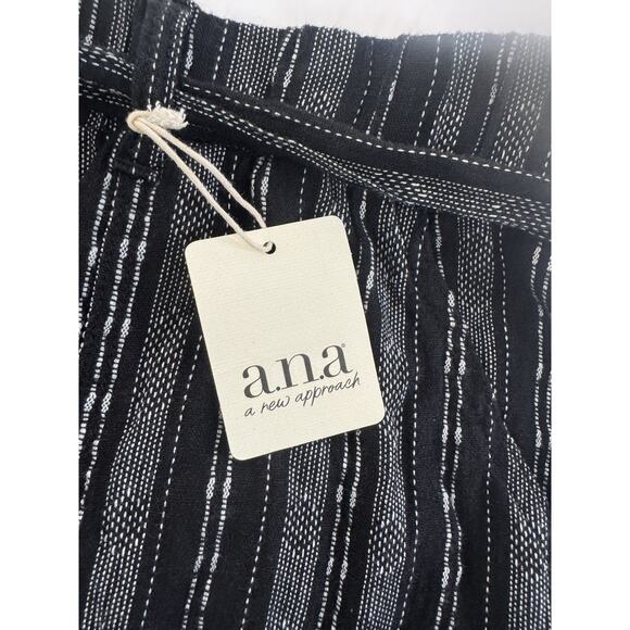 NWT a.n.a. Linen Blend Shorts Women Plus Size 2X High Waist Tie Beach Boho #5758 - Picture 6 of 14